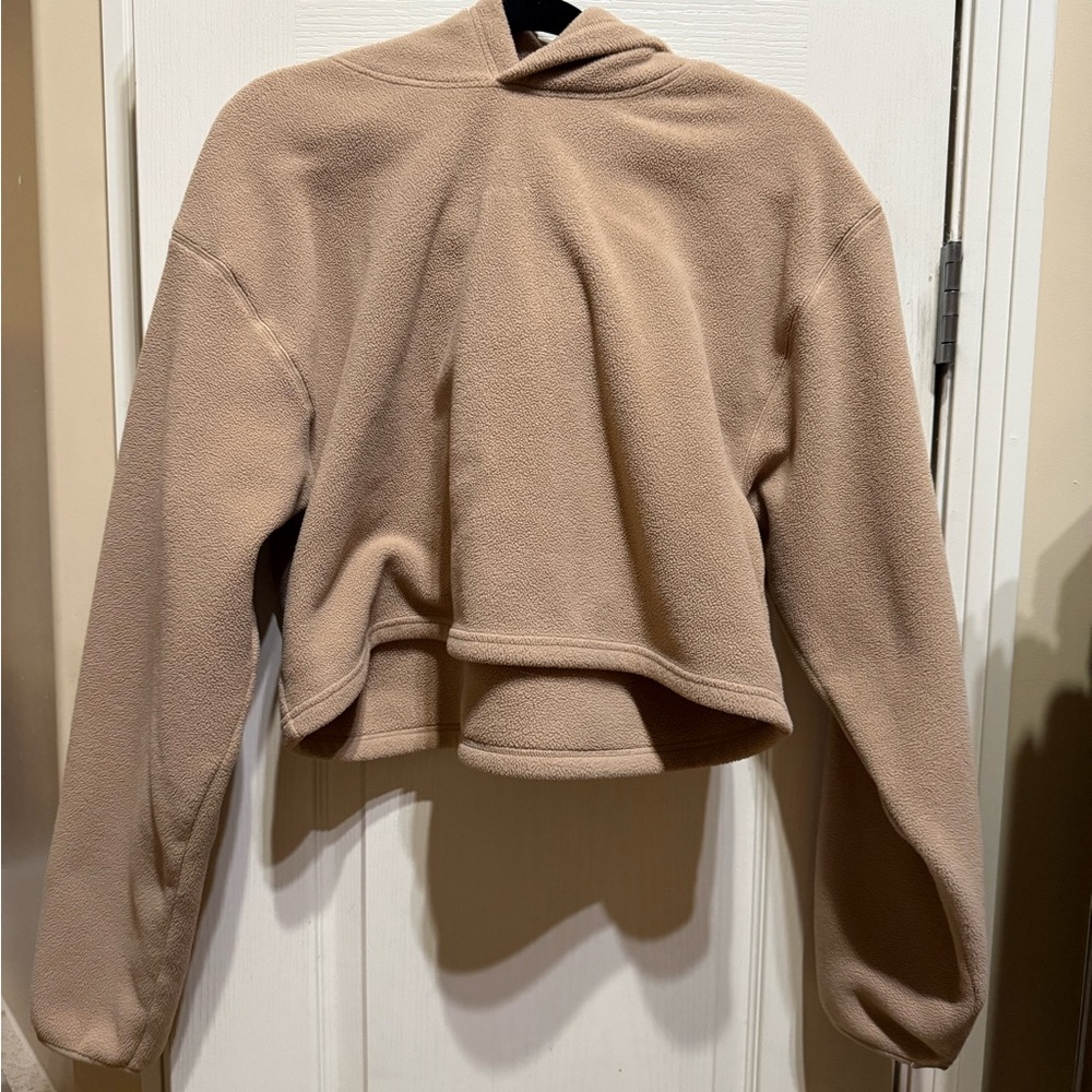 Aritzia Tan Fleece Hoodie - Picture 1 of 3
